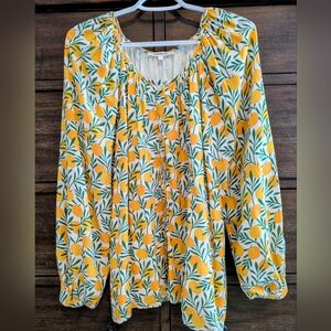 Emerson Fry Yellow Dot Blouse